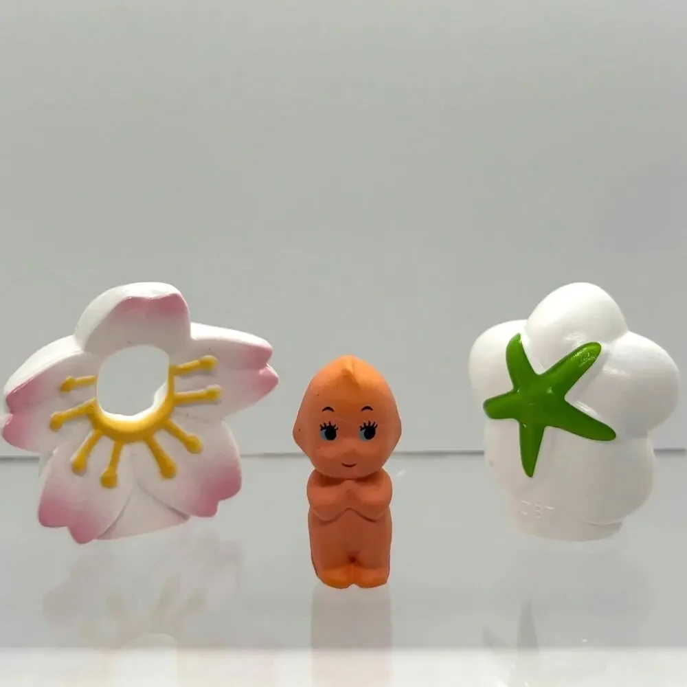 New Obitsu Cherry Blossom Themed Kewpie Doll, Collectible Mini Figurine